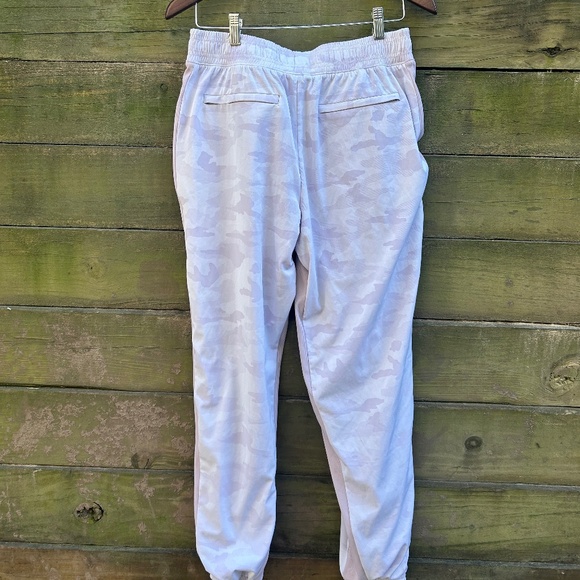 Athleta Pink/White Joggers - Picture 2 of 3